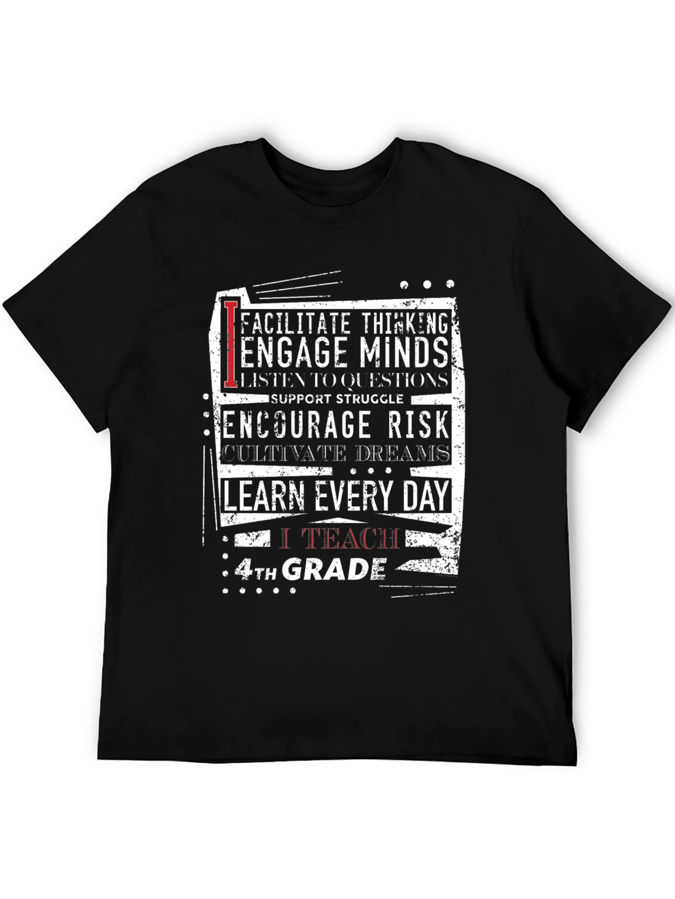 Teacher 4th Grade T-Shirt - Encourage Minds & Dreams