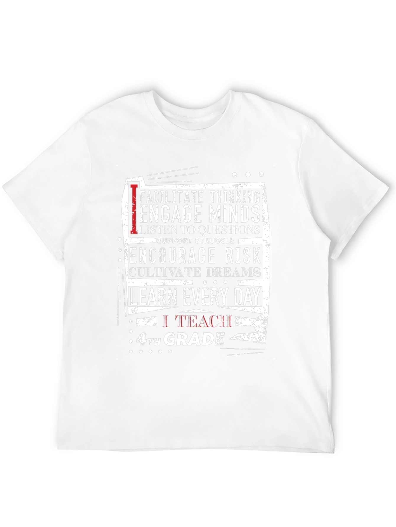 Teacher 4th Grade T-Shirt - Encourage Minds & Dreams