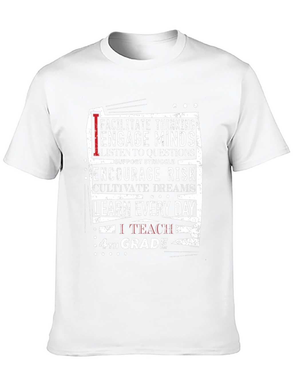 Teacher 4th Grade T-Shirt - Encourage Minds & Dreams