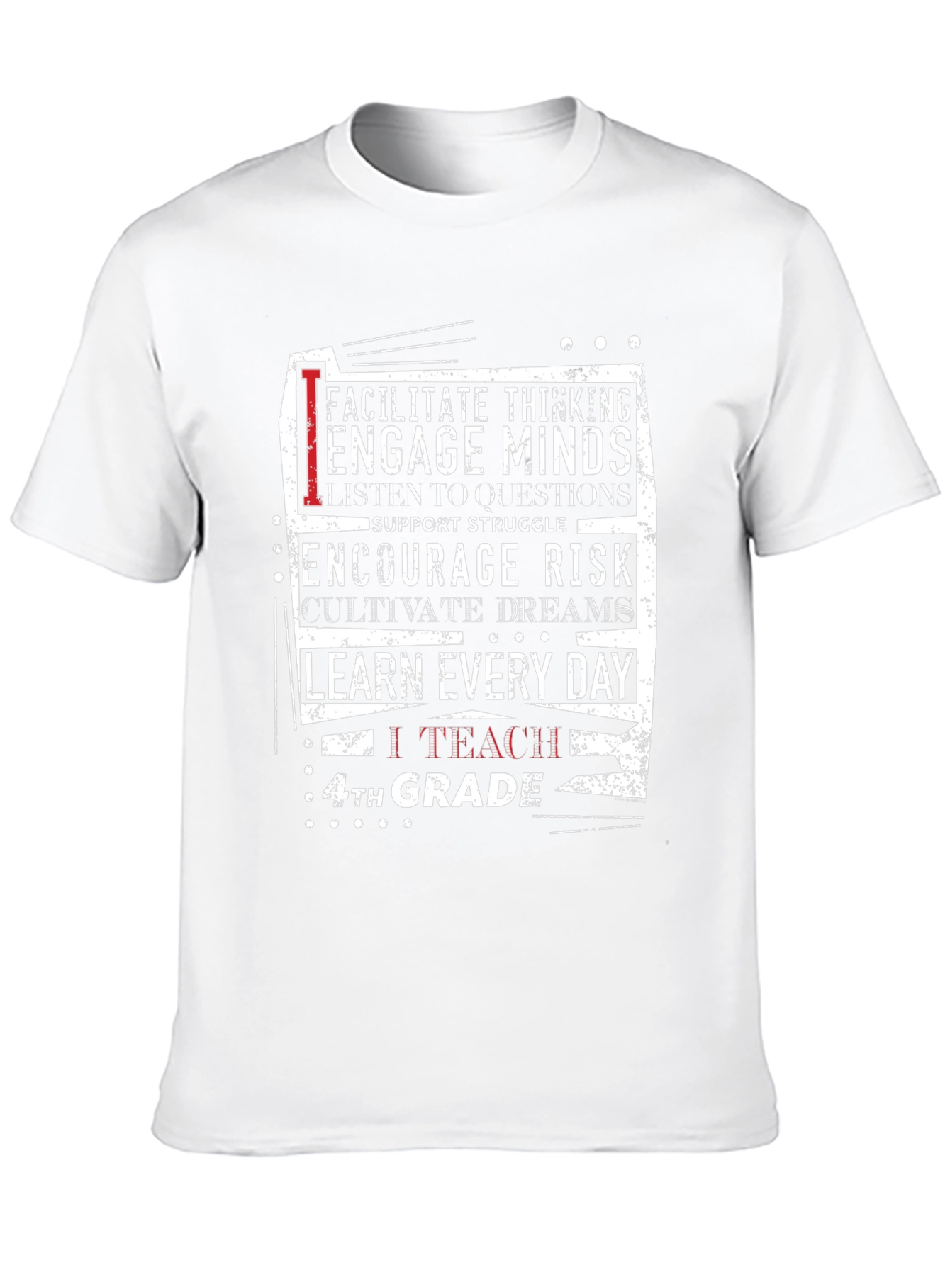 Teacher 4th Grade T-Shirt - Encourage Minds & Dreams