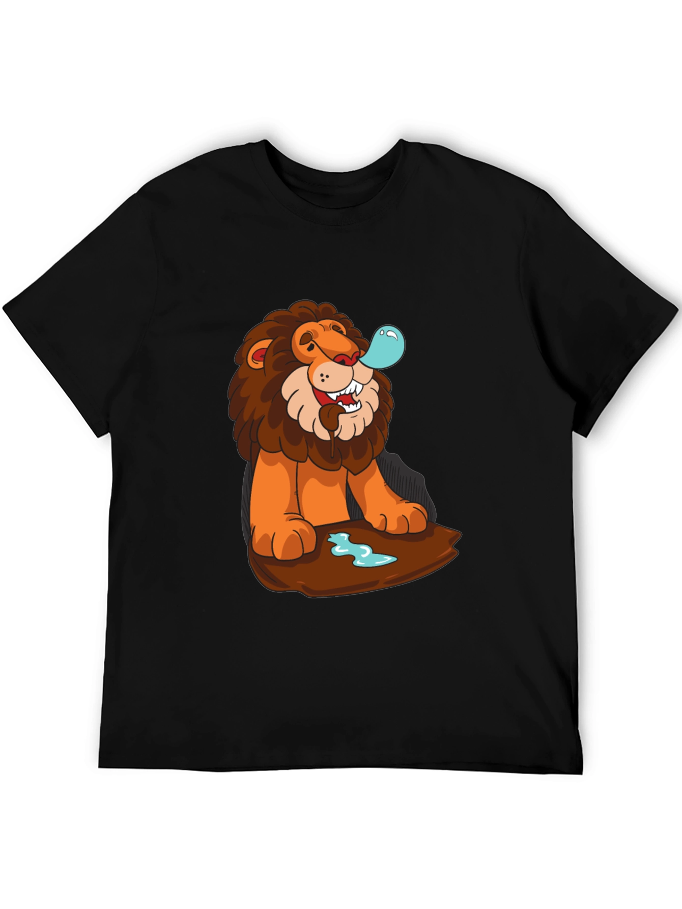 Lion Bubble T-Shirt - Cool Cartoon Graphic Tee