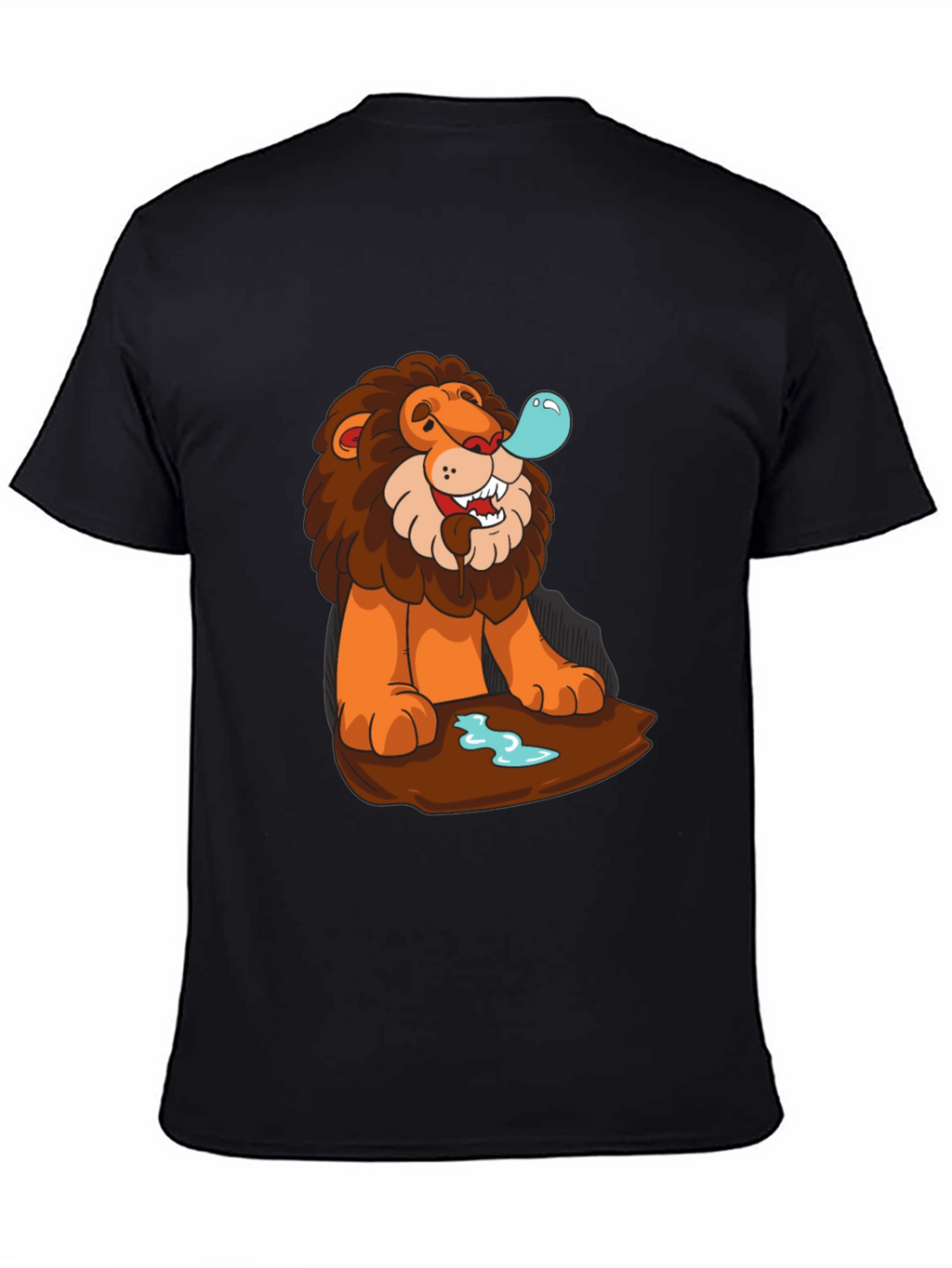 Lion Bubble T-Shirt - Cool Cartoon Graphic Tee