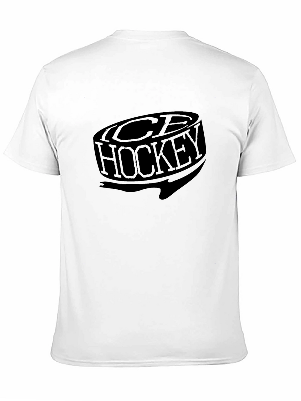 Ice Hockey Graphic T-Shirt - Black