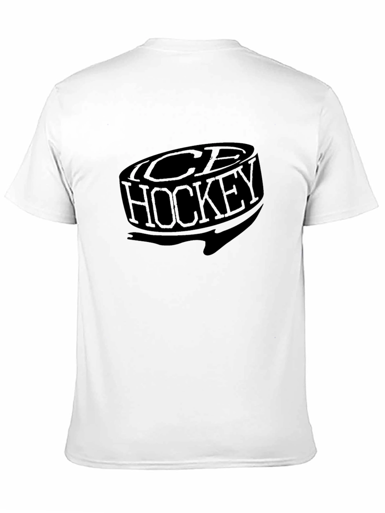 Ice Hockey Graphic T-Shirt - Black