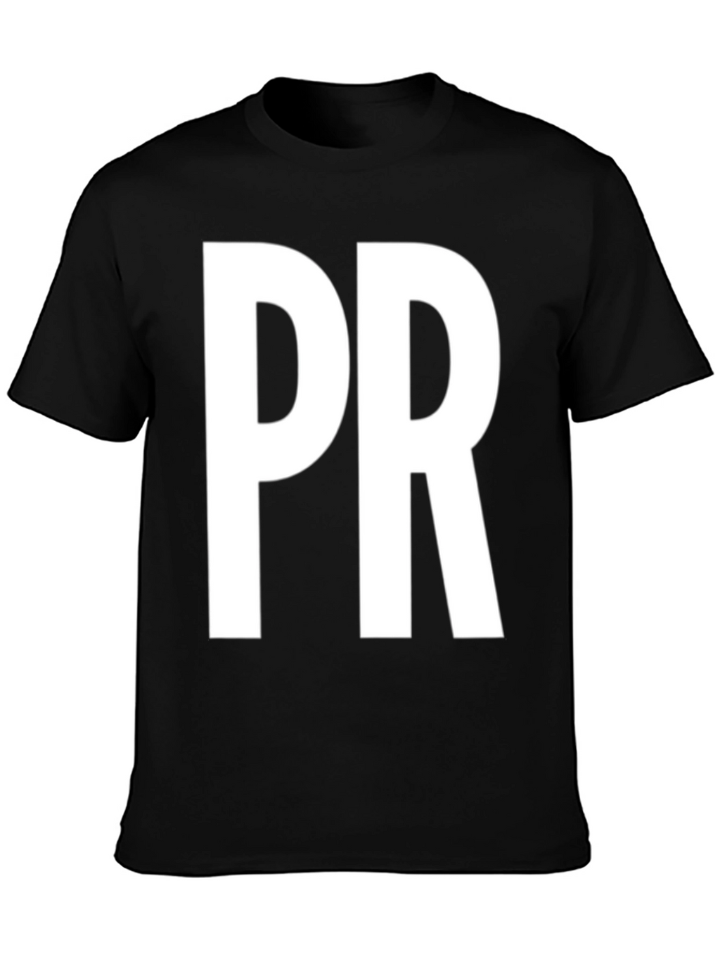 PR Bold Lettering Black T-Shirt