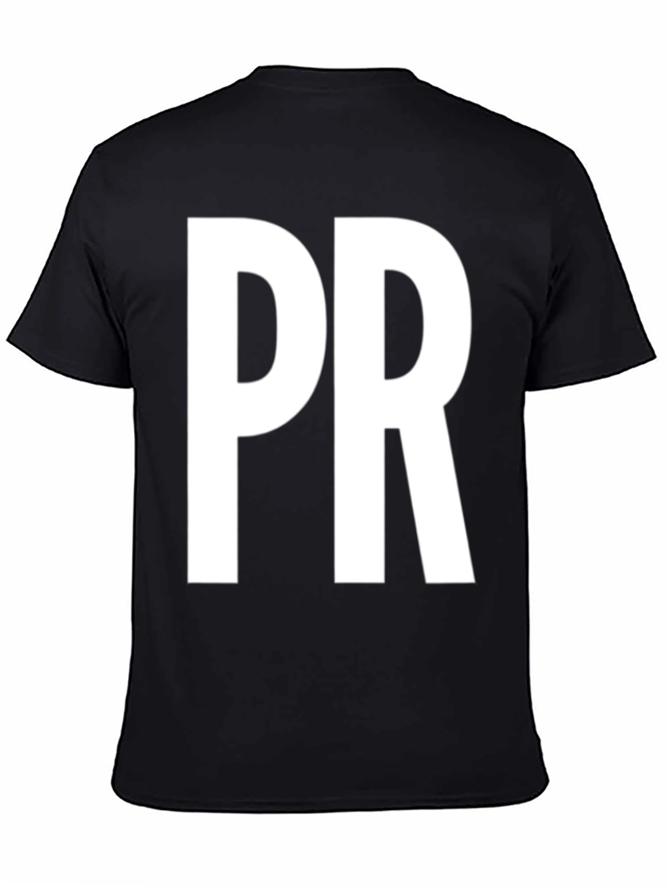 PR Bold Lettering Black T-Shirt