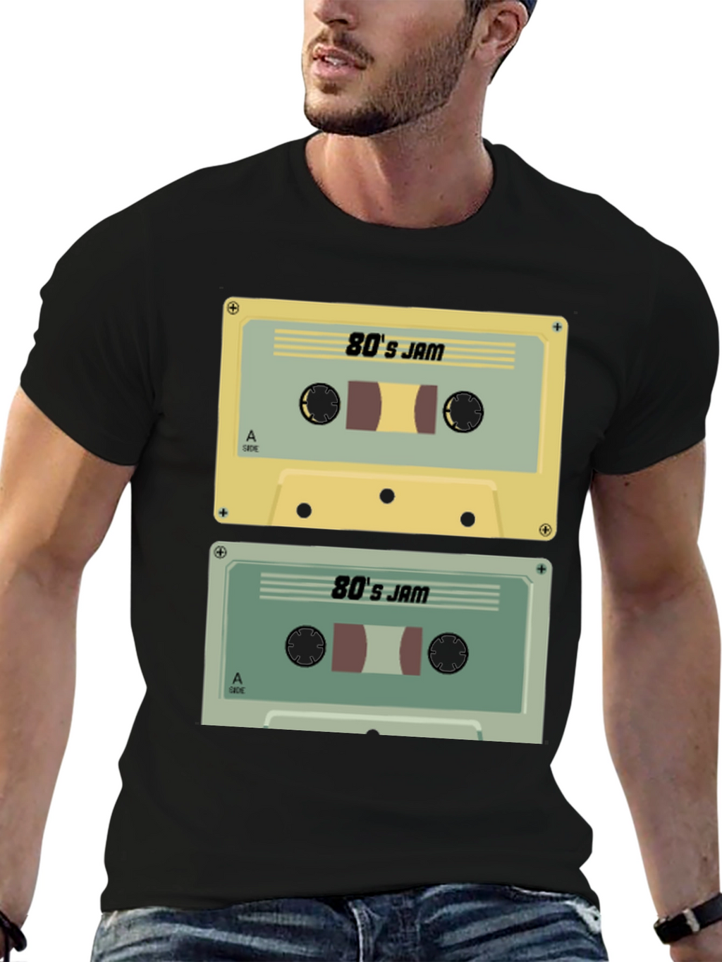 Retro 80s Jam Cassette Tape T-Shirt