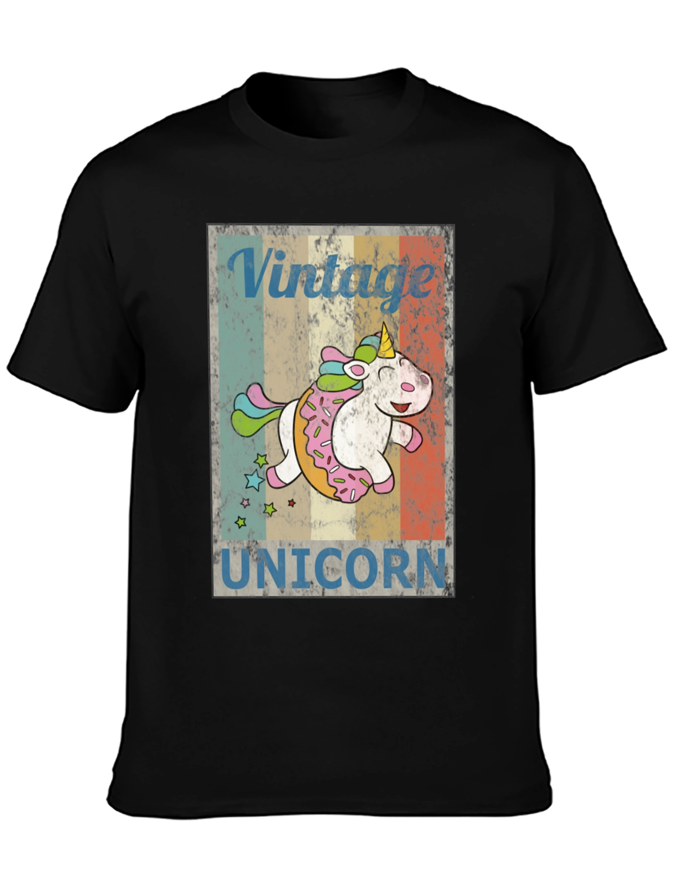 Vintage Unicorn Doughnut T-Shirt