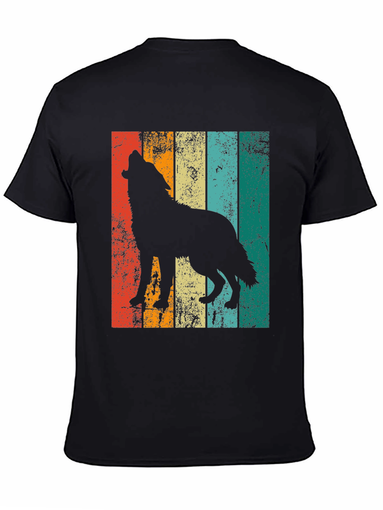 Retro Wolf Silhouette Graphic Tee