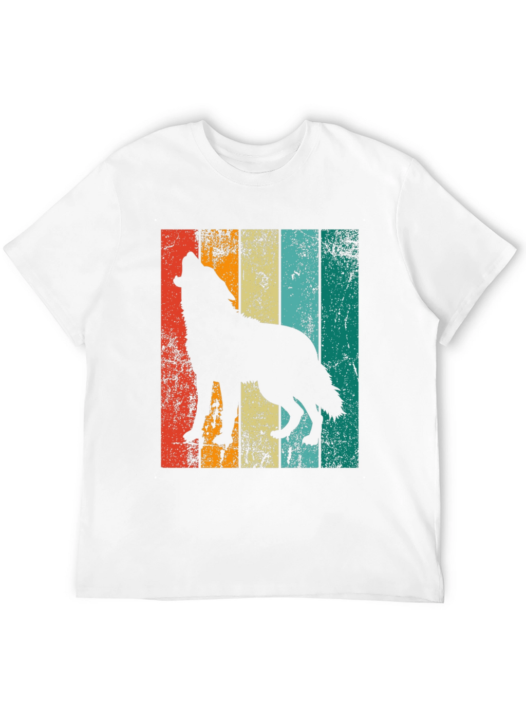 Retro Wolf Silhouette Graphic Tee