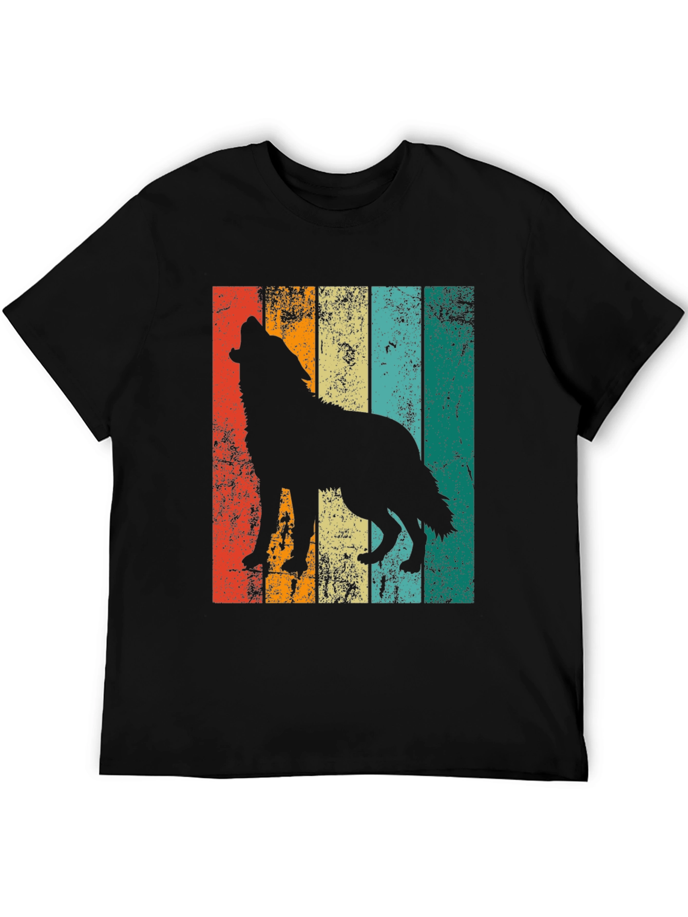 Retro Wolf Silhouette Graphic Tee