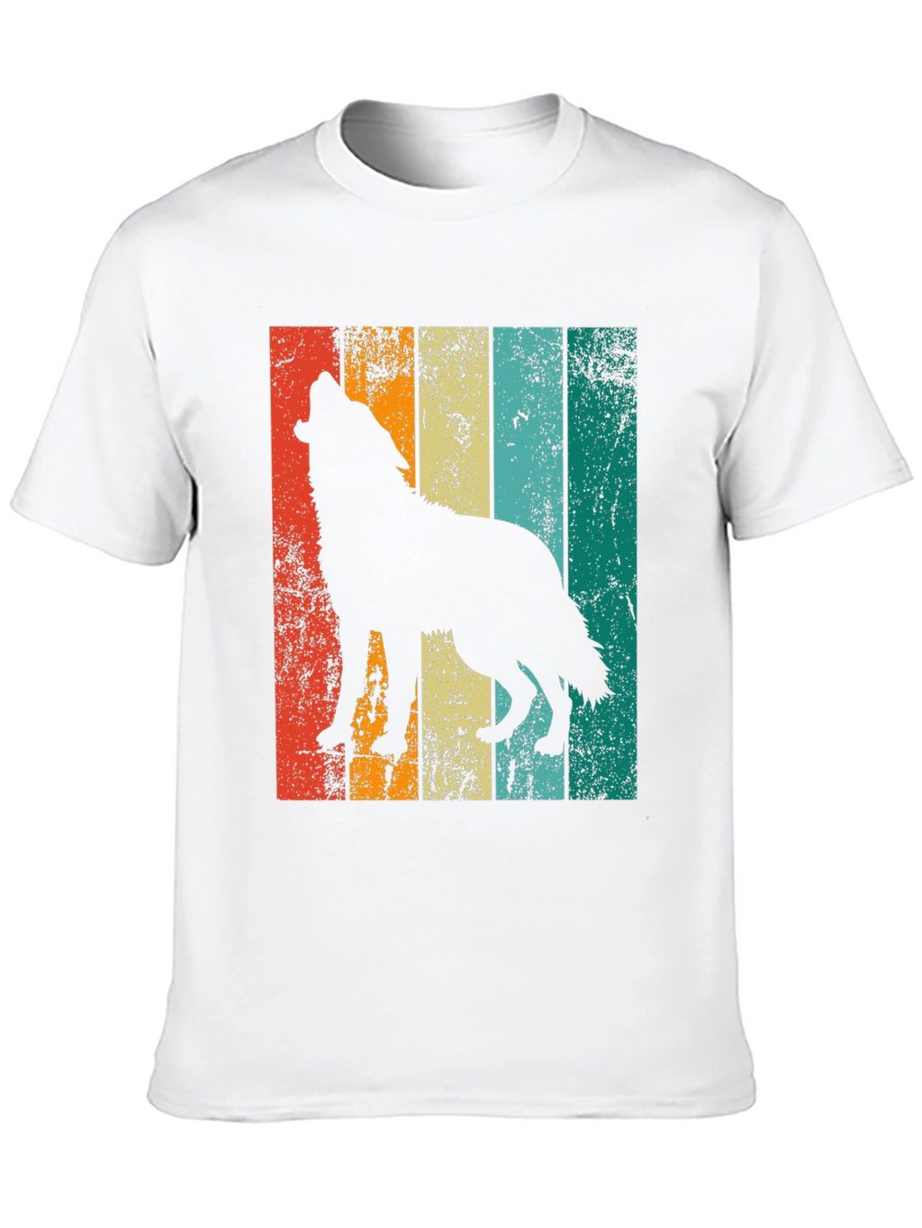 Retro Wolf Silhouette Graphic Tee