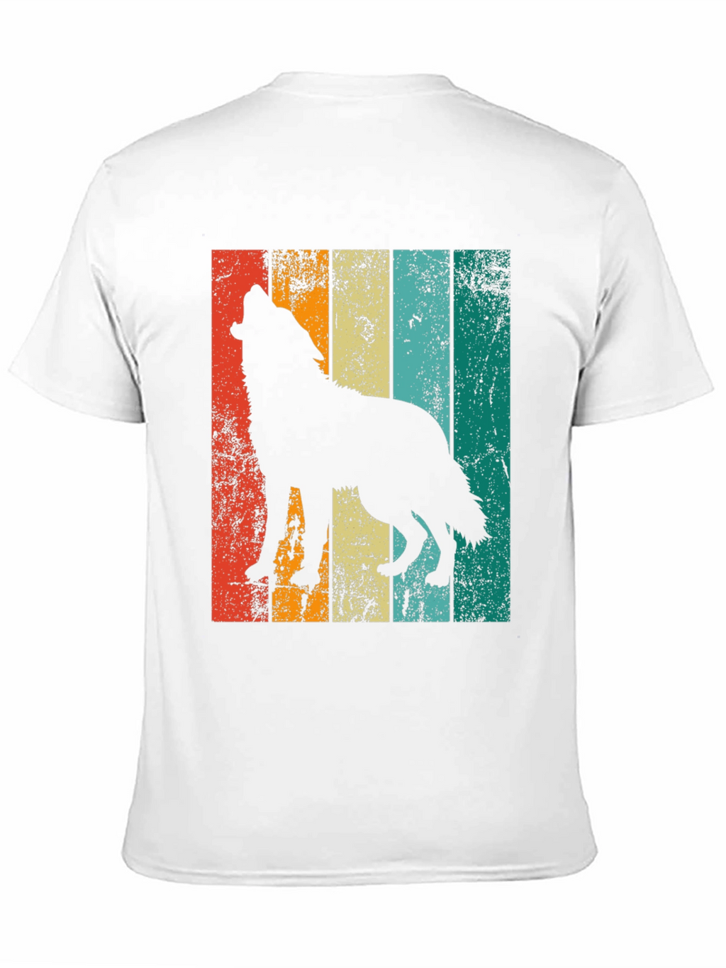 Retro Wolf Silhouette Graphic Tee