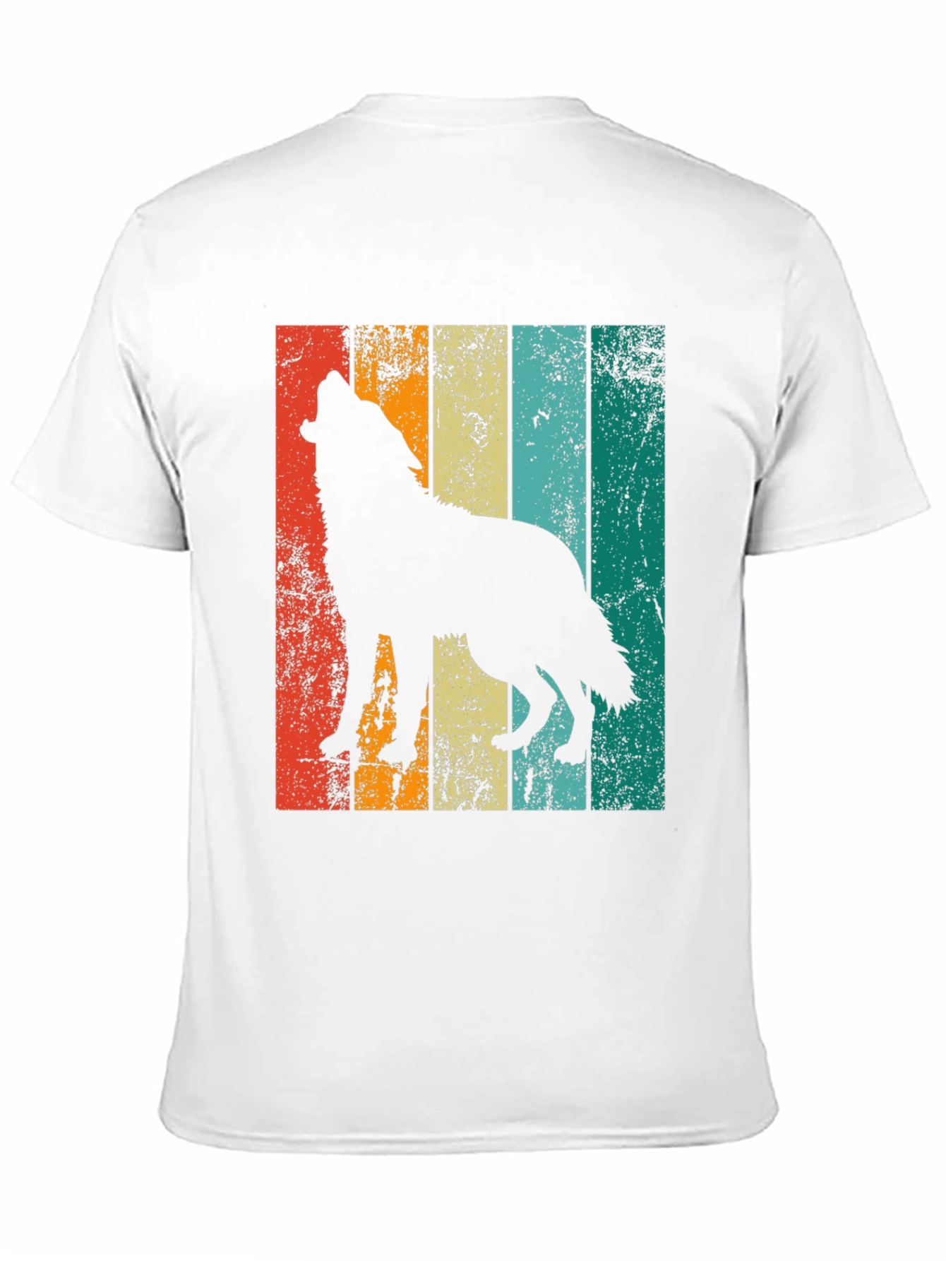 Retro Wolf Silhouette Graphic Tee