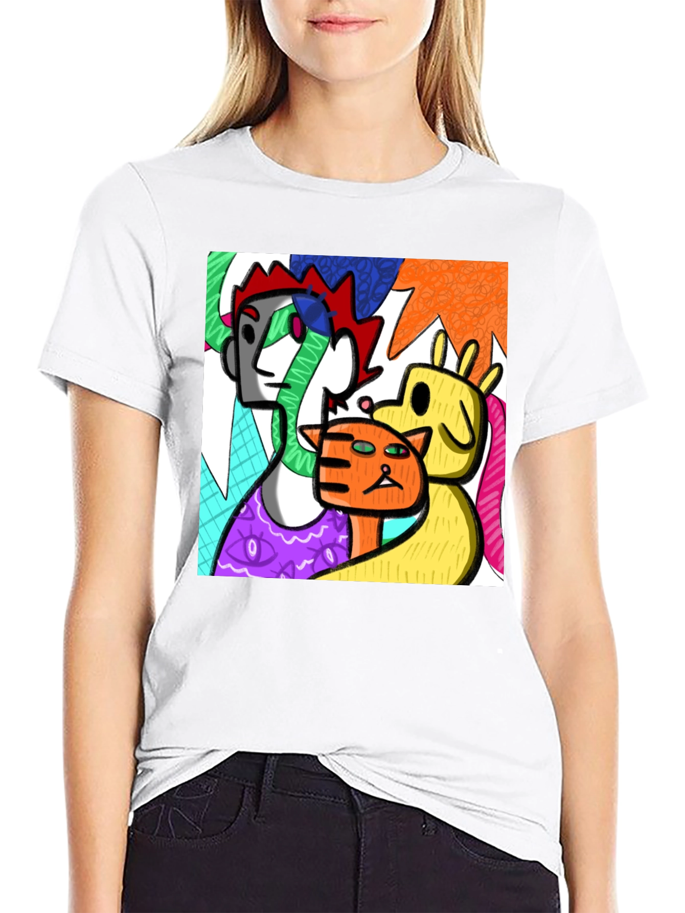 Abstract Art T-Shirt - Modern Graphic Tee