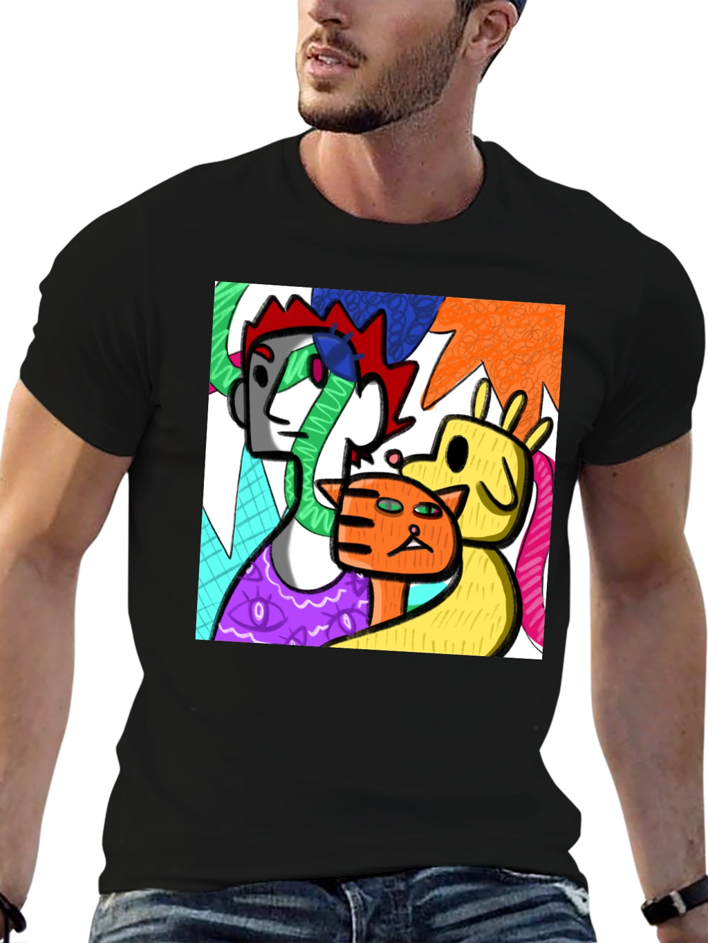 Abstract Art T-Shirt - Modern Graphic Tee