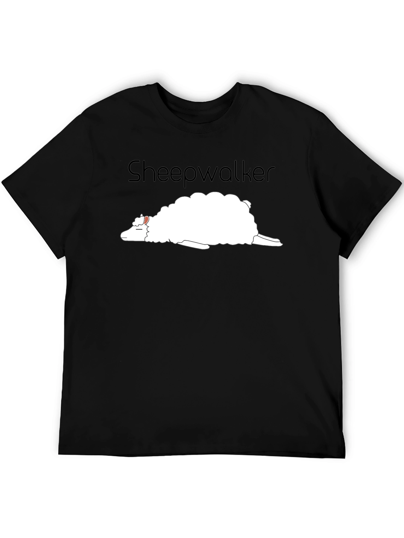 Sheepwalker Black T-Shirt - Funny Graphic Tee
