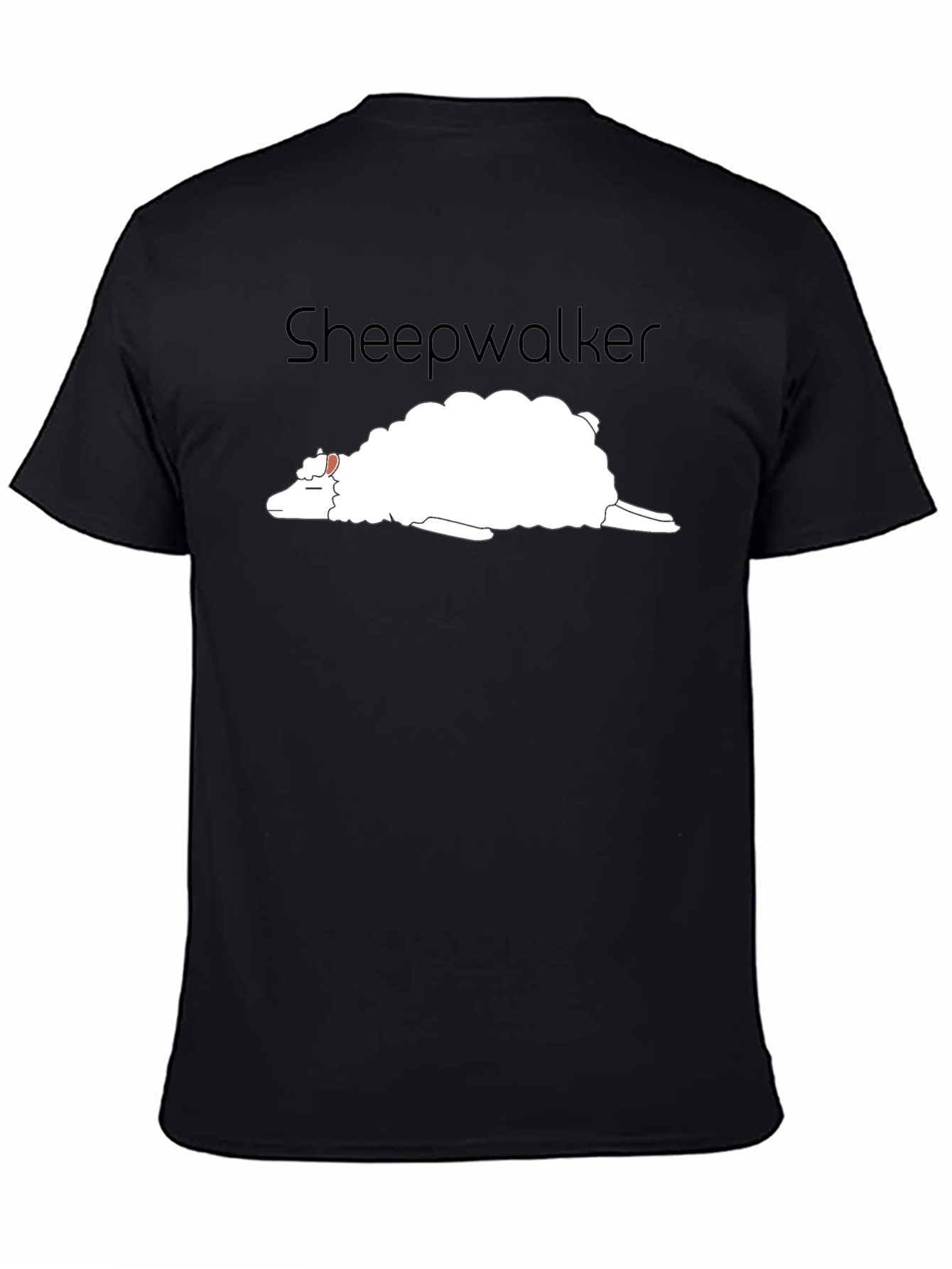Sheepwalker Black T-Shirt - Funny Graphic Tee