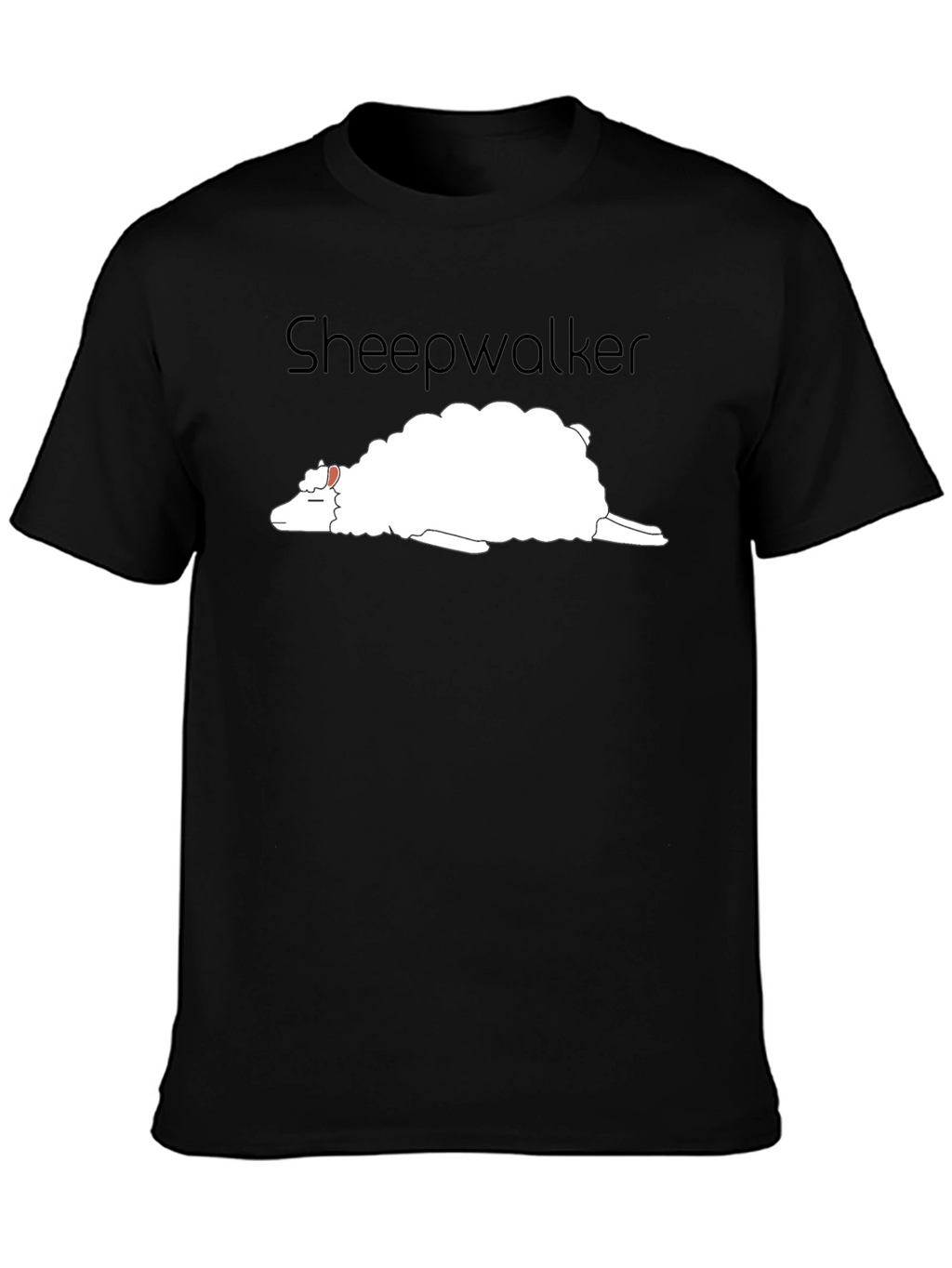 Sheepwalker Black T-Shirt - Funny Graphic Tee