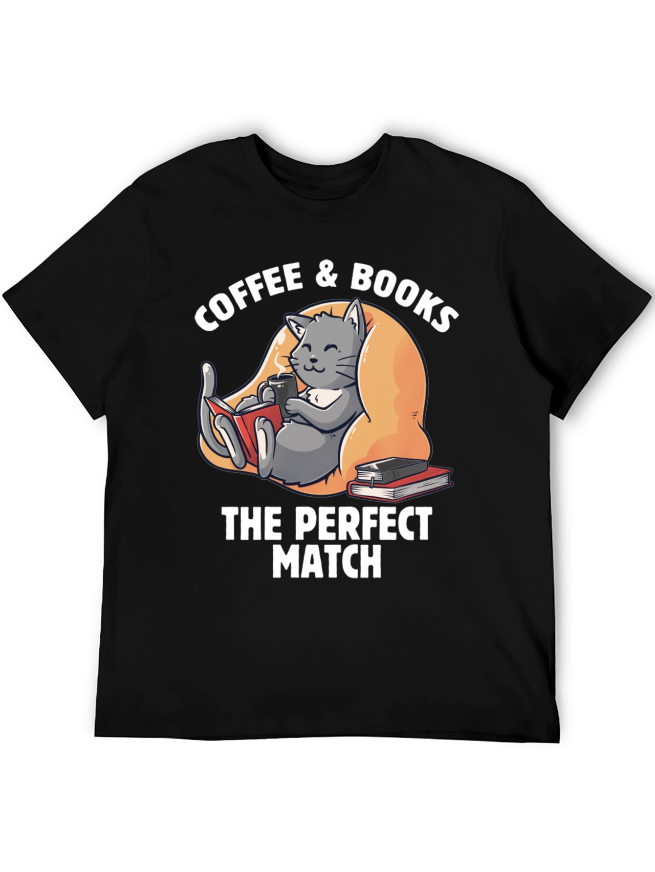 Coffee & Books T-Shirt - The Perfect Match!