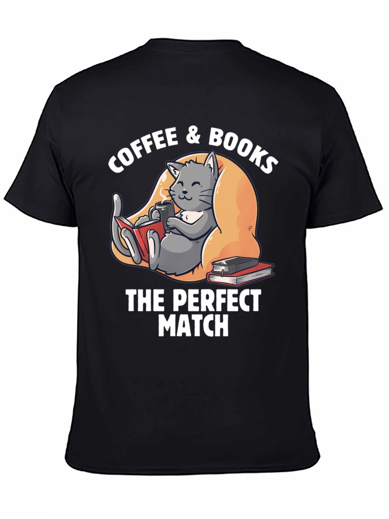 Coffee & Books T-Shirt - The Perfect Match!