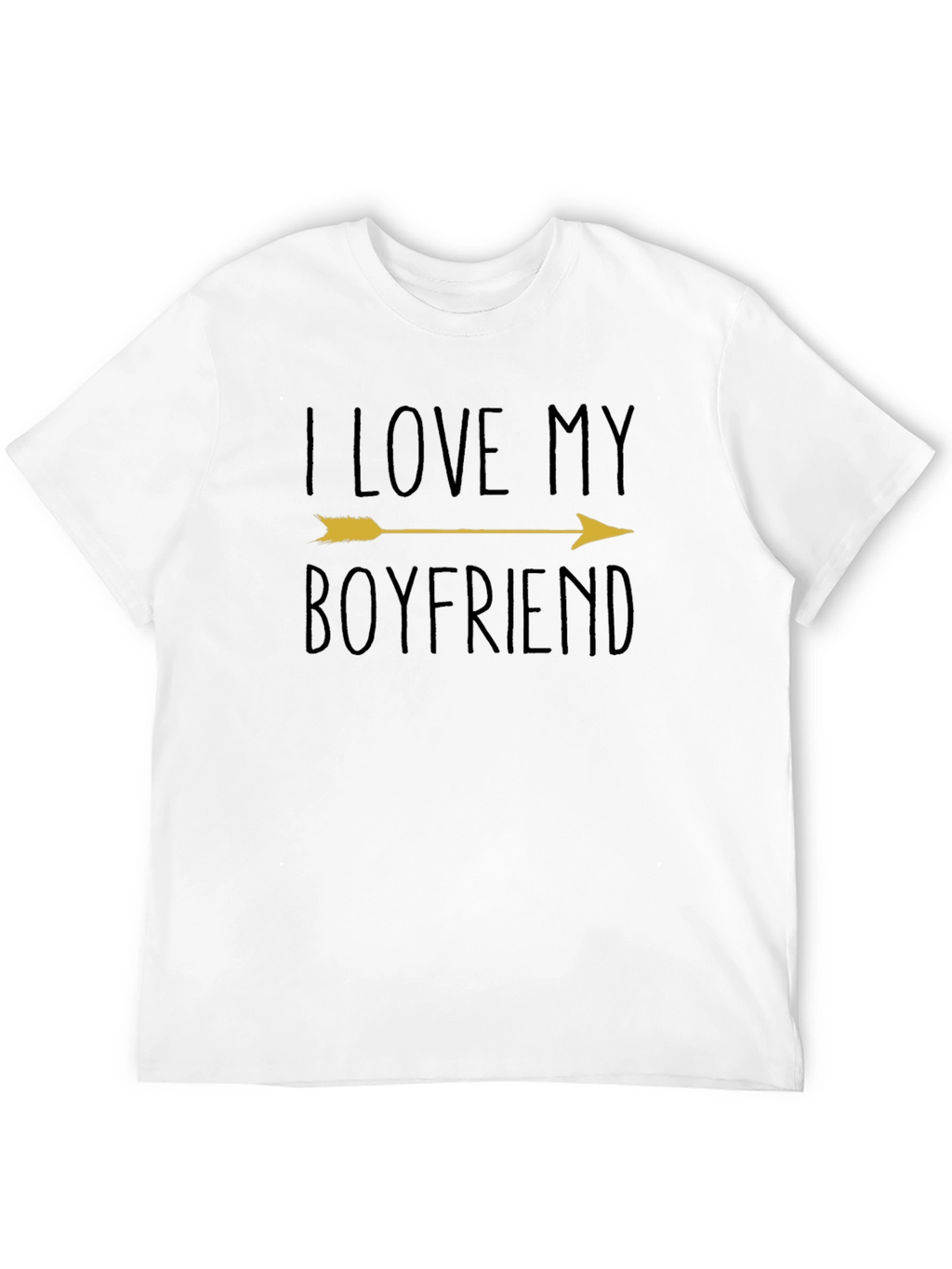 I Love My Boyfriend Arrow Graphic T-Shirt