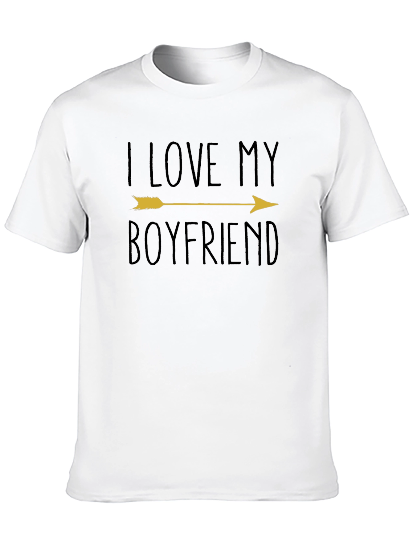 I Love My Boyfriend Arrow Graphic T-Shirt