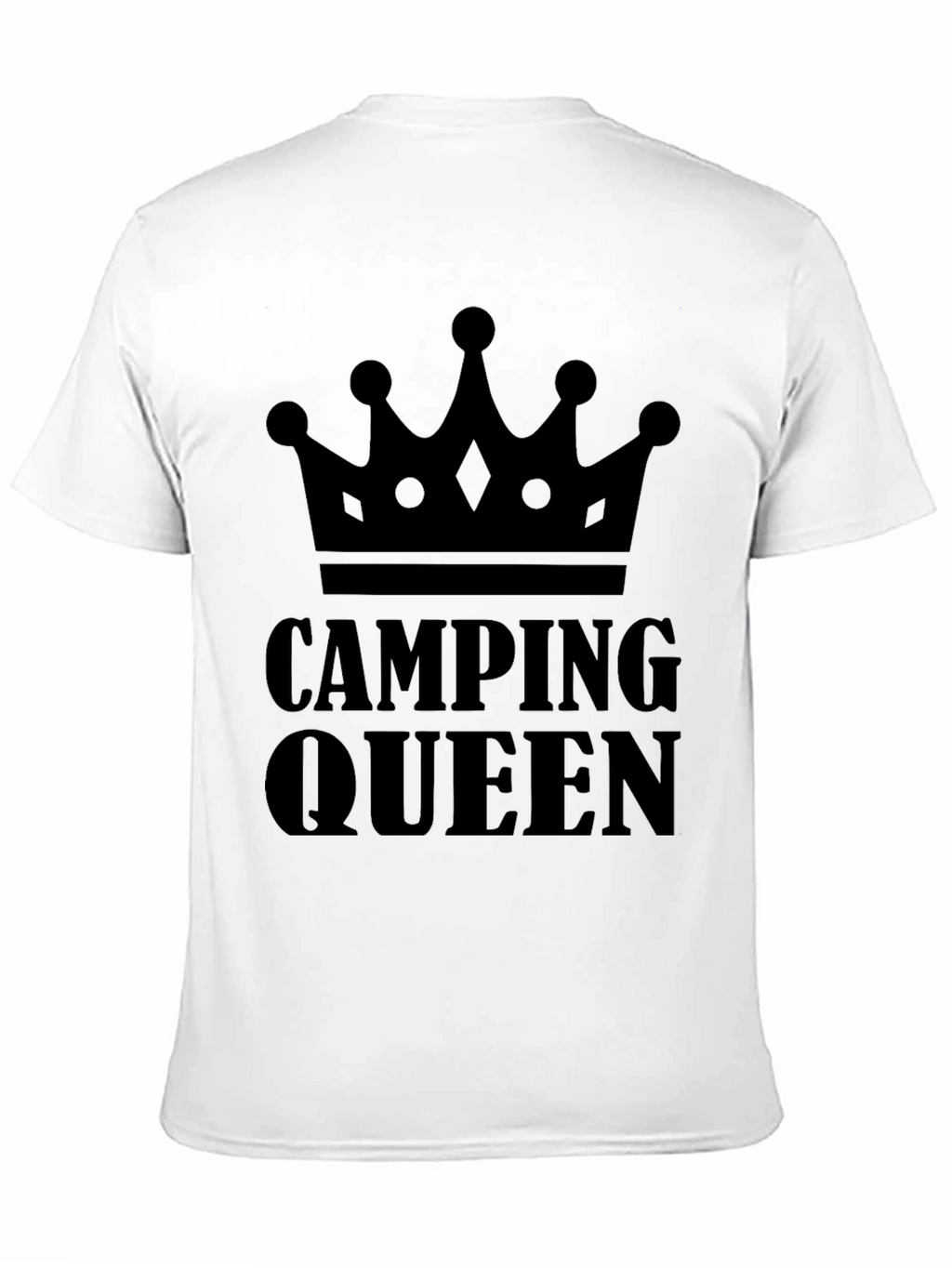 Camping Queen Graphic Tee - Black