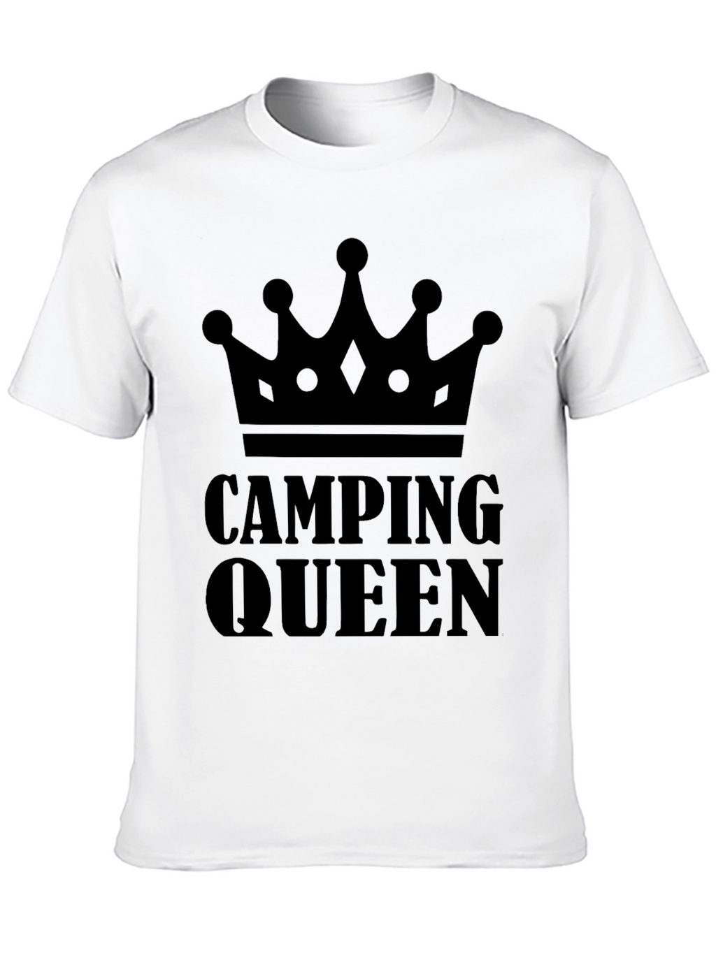 Camping Queen Graphic Tee - Black