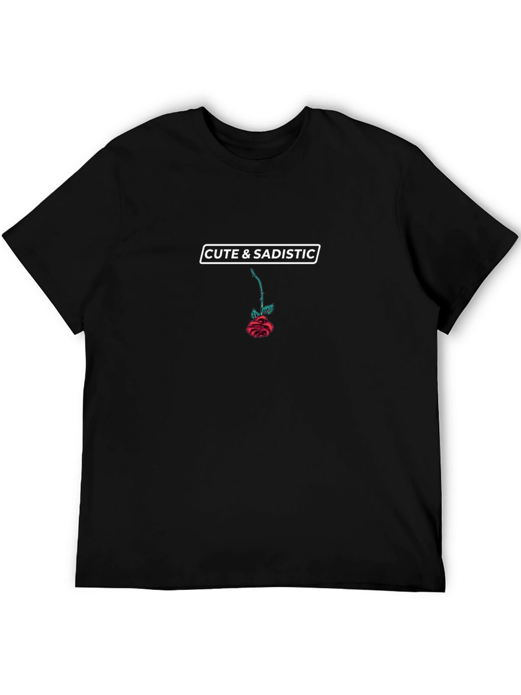 Cute & Sadistic Rose Graphic T-Shirt