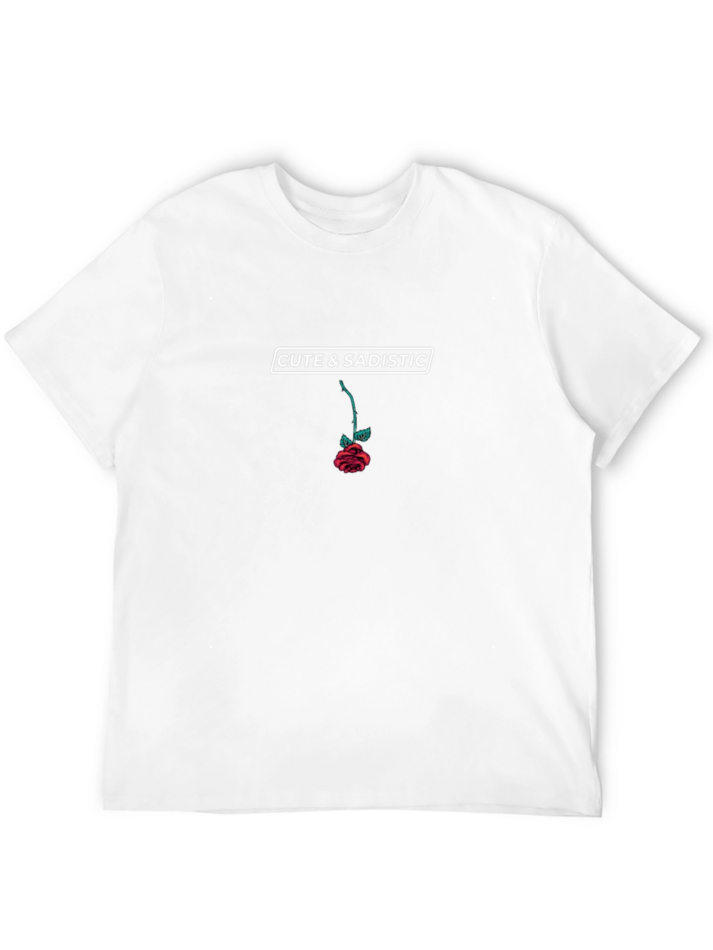 Cute & Sadistic Rose Graphic T-Shirt
