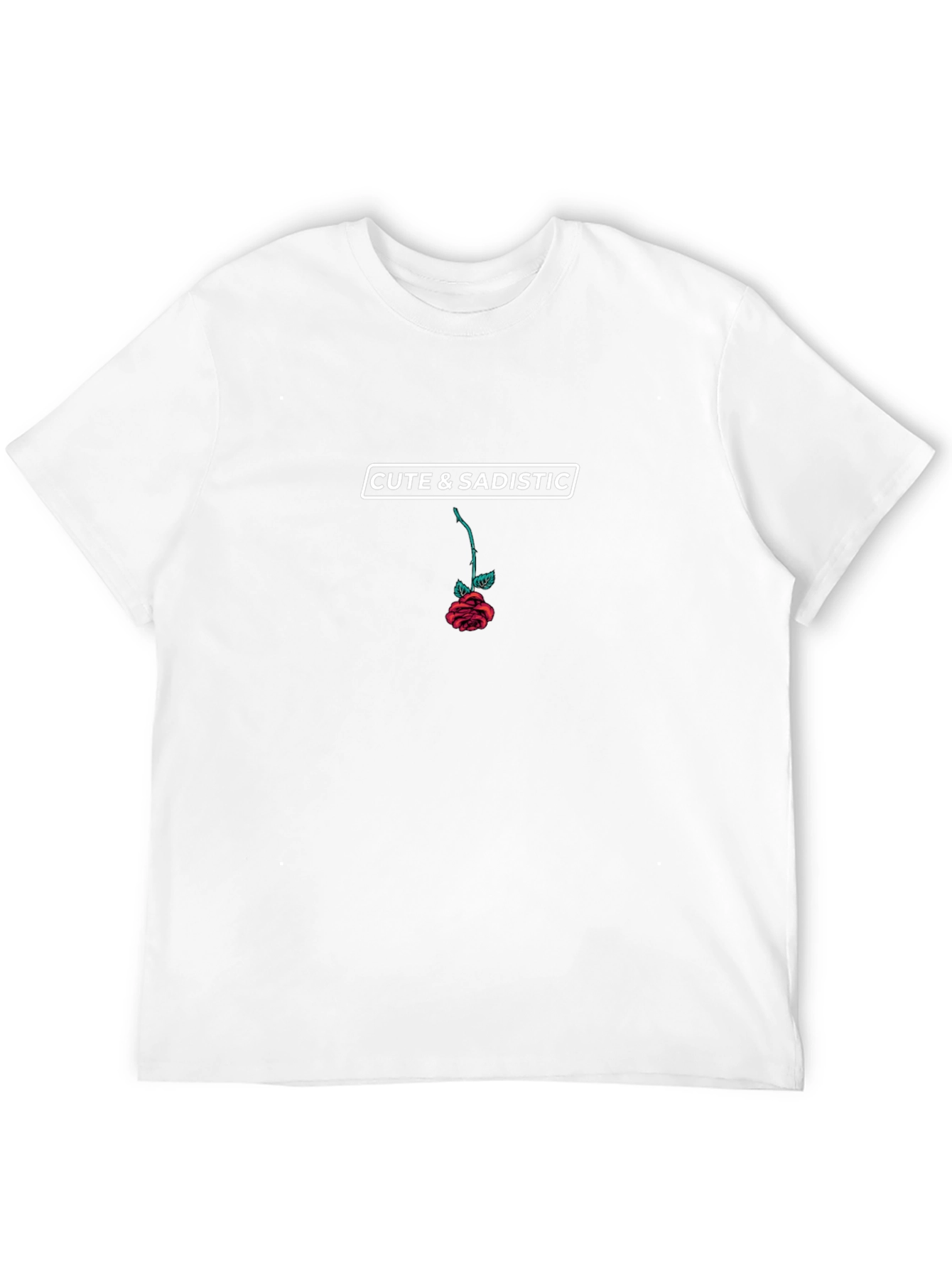 Cute & Sadistic Rose Graphic T-Shirt