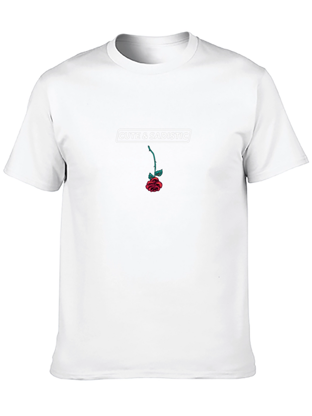 Cute & Sadistic Rose Graphic T-Shirt