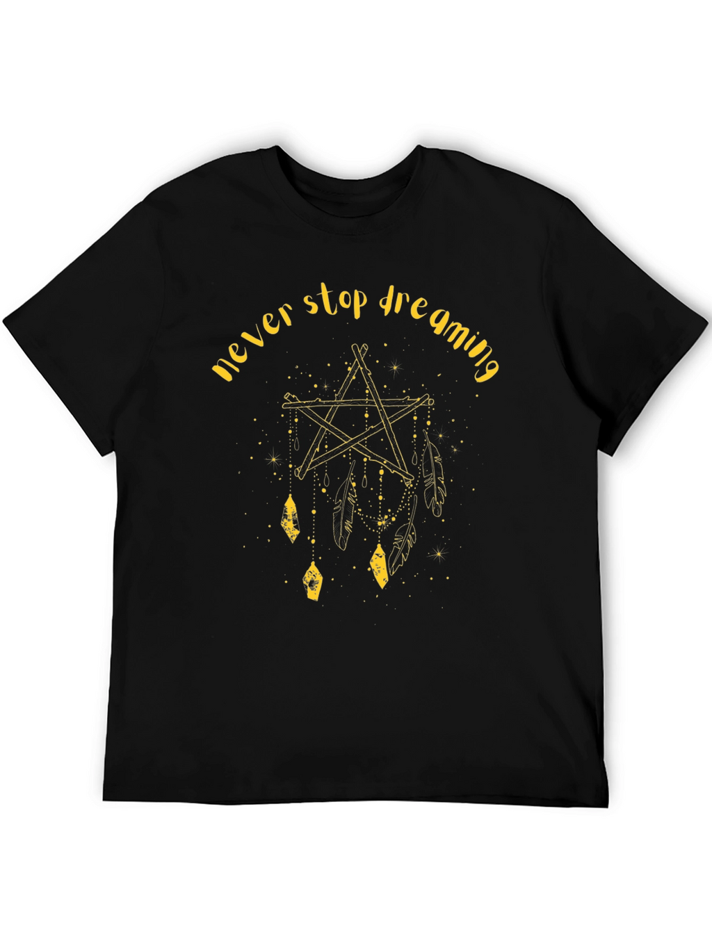 Never Stop Dreaming Graphic Tee - Black