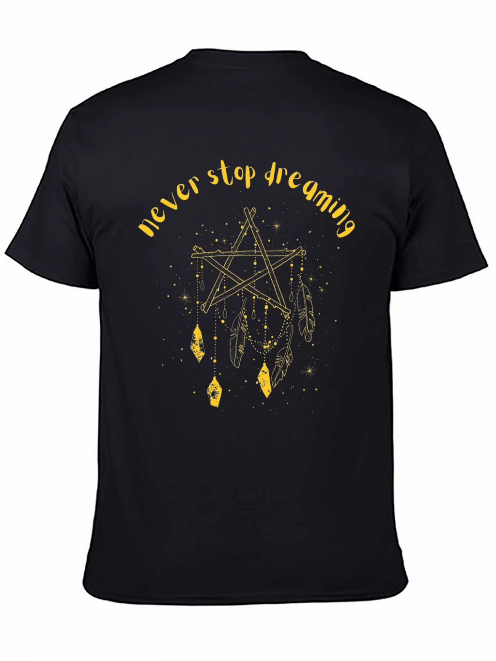 Never Stop Dreaming Graphic Tee - Black