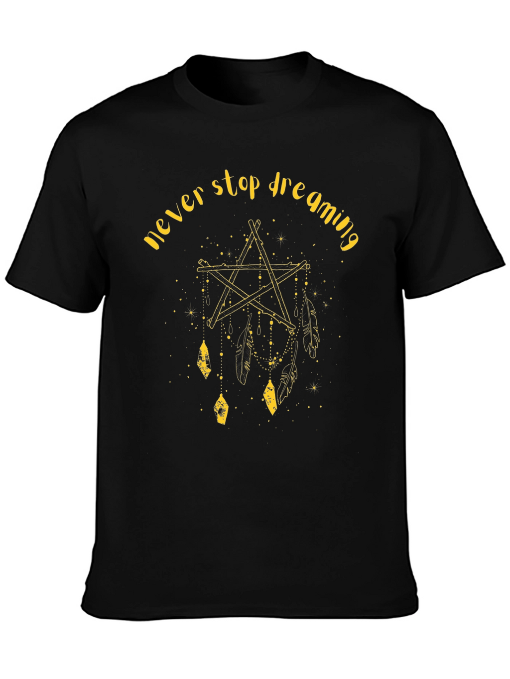 Never Stop Dreaming Graphic Tee - Black