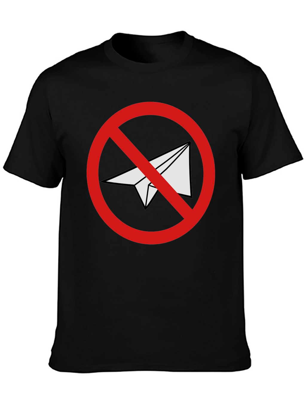 Black No Telegram Graphic T-Shirt