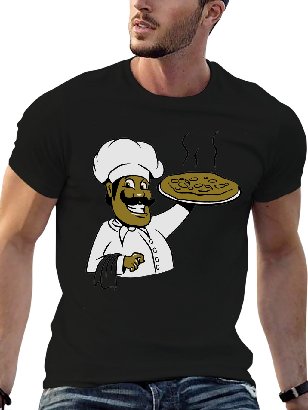 Chef Graphic T-Shirt - Unisex Black Tee
