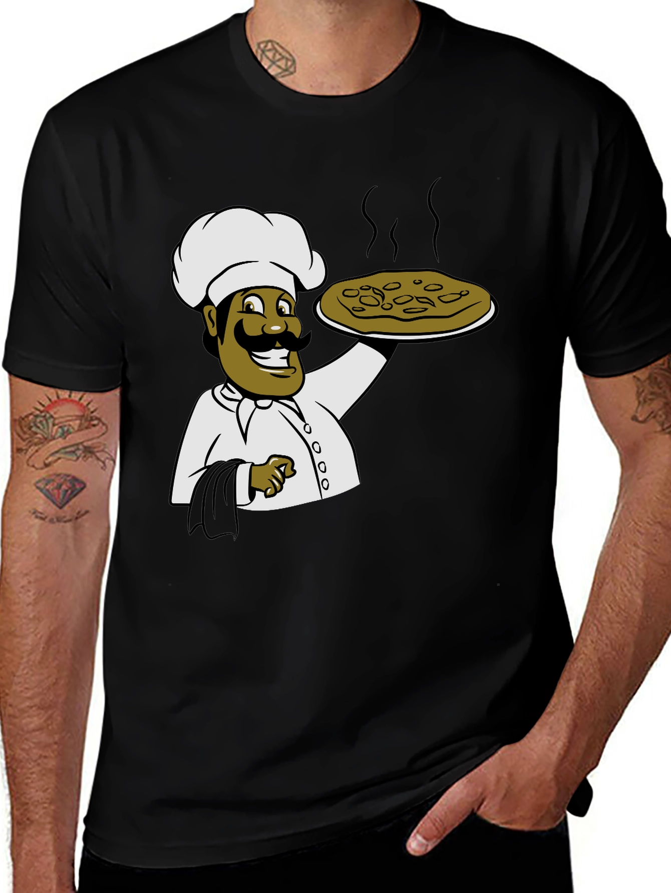 Chef Graphic T-Shirt - Unisex Black Tee