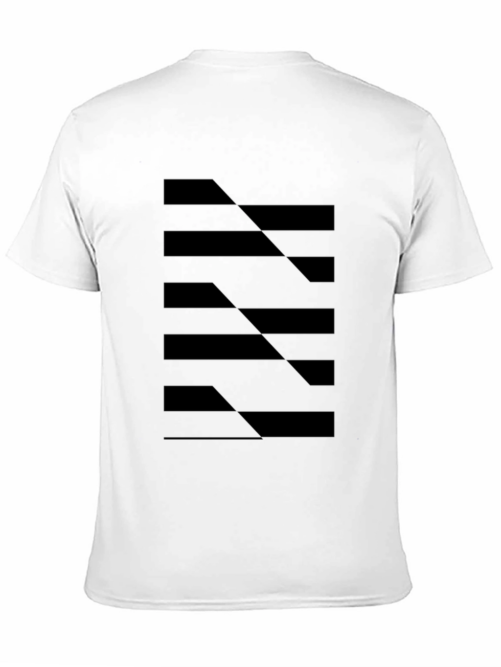 Abstract Geometric Black T-Shirt