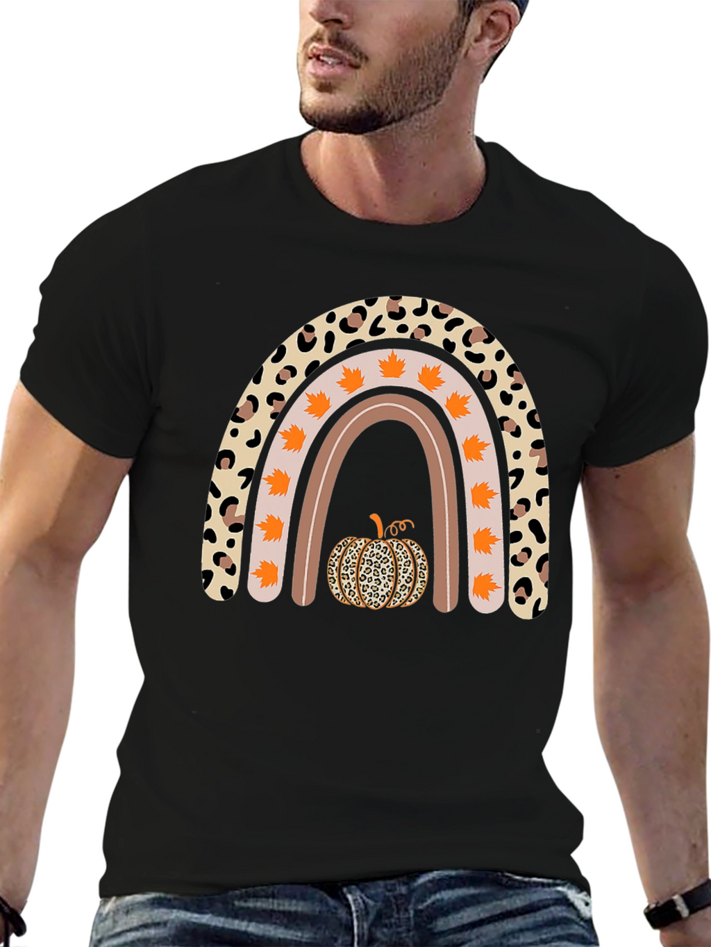 Fall Rainbow Pumpkin T-Shirt