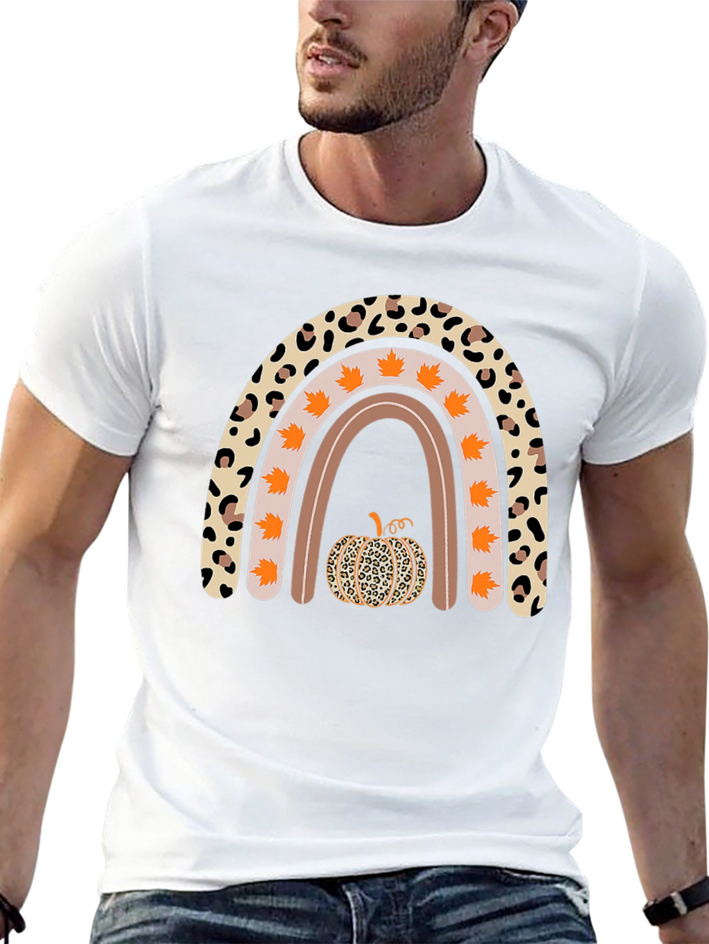 Fall Rainbow Pumpkin T-Shirt