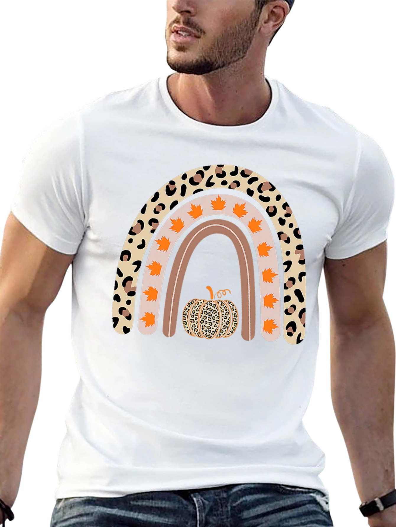 Fall Rainbow Pumpkin T-Shirt