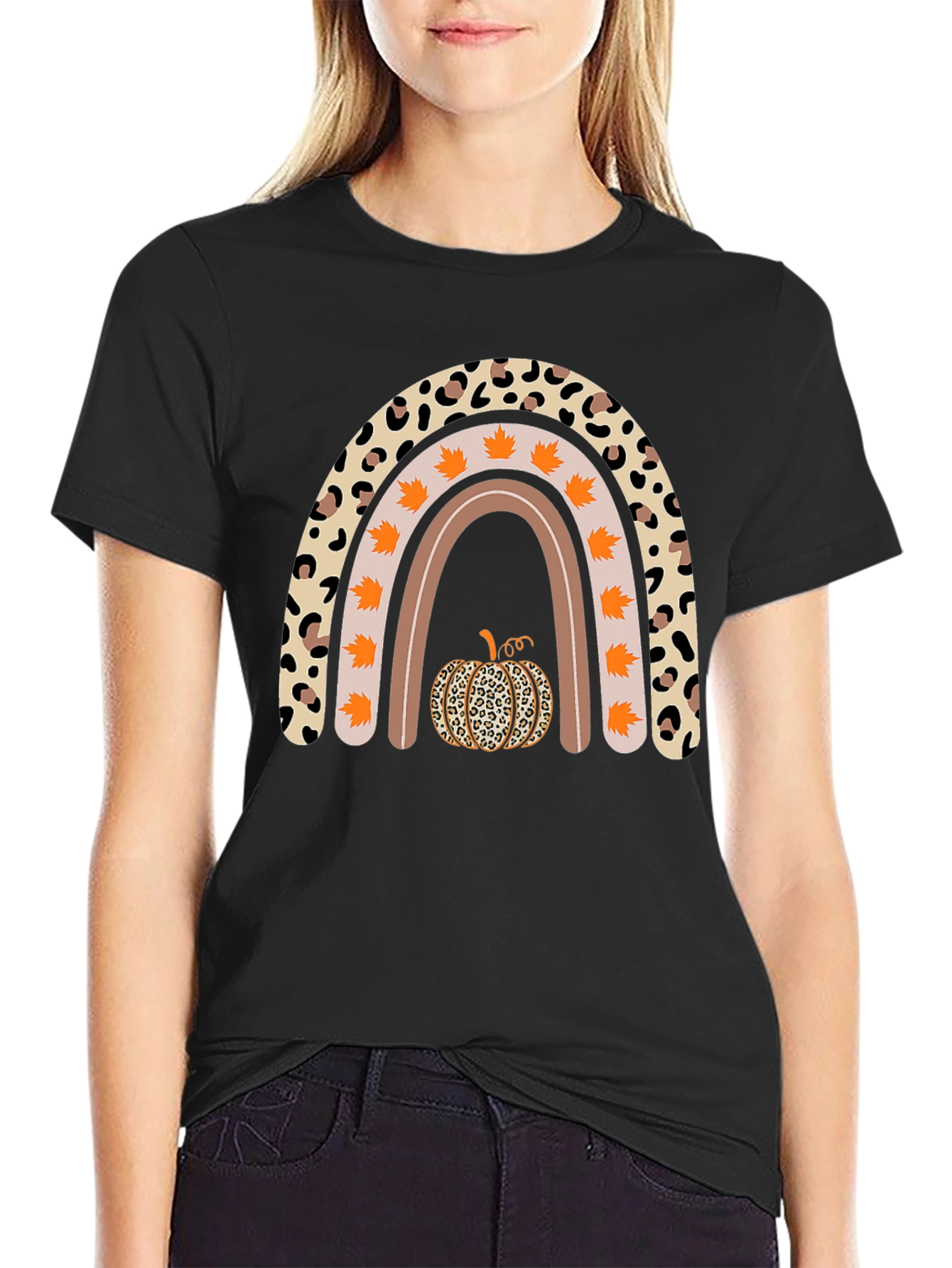 Fall Rainbow Pumpkin T-Shirt