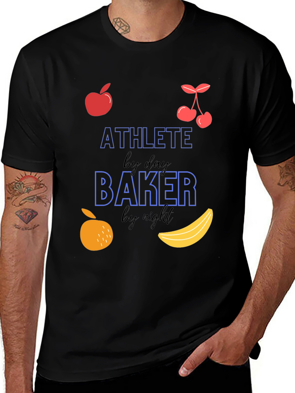 Athlete Baker T-Shirt - Funny Fitness & Baking Tee
