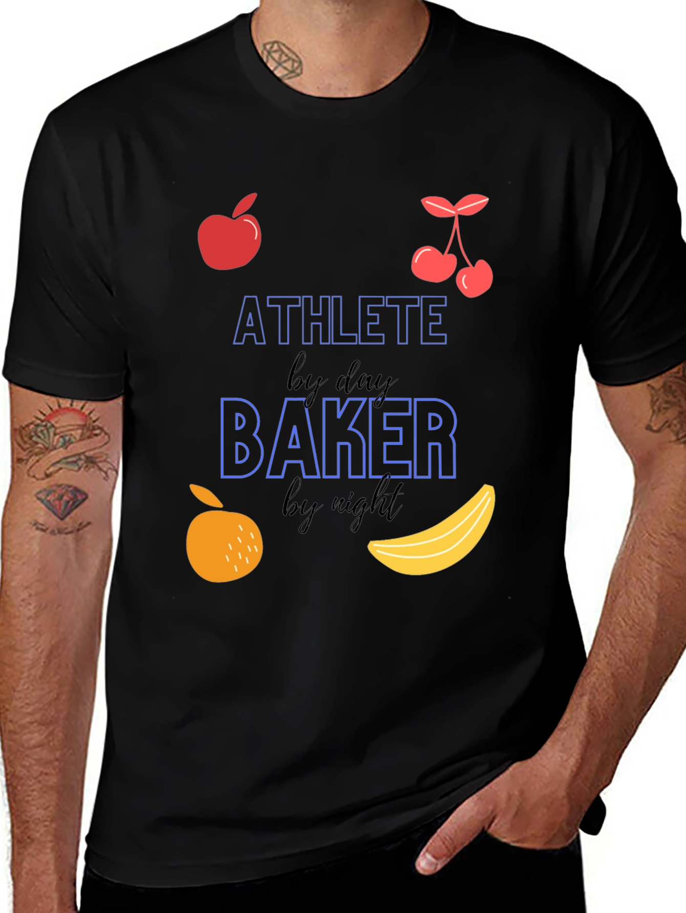 Athlete Baker T-Shirt - Funny Fitness & Baking Tee