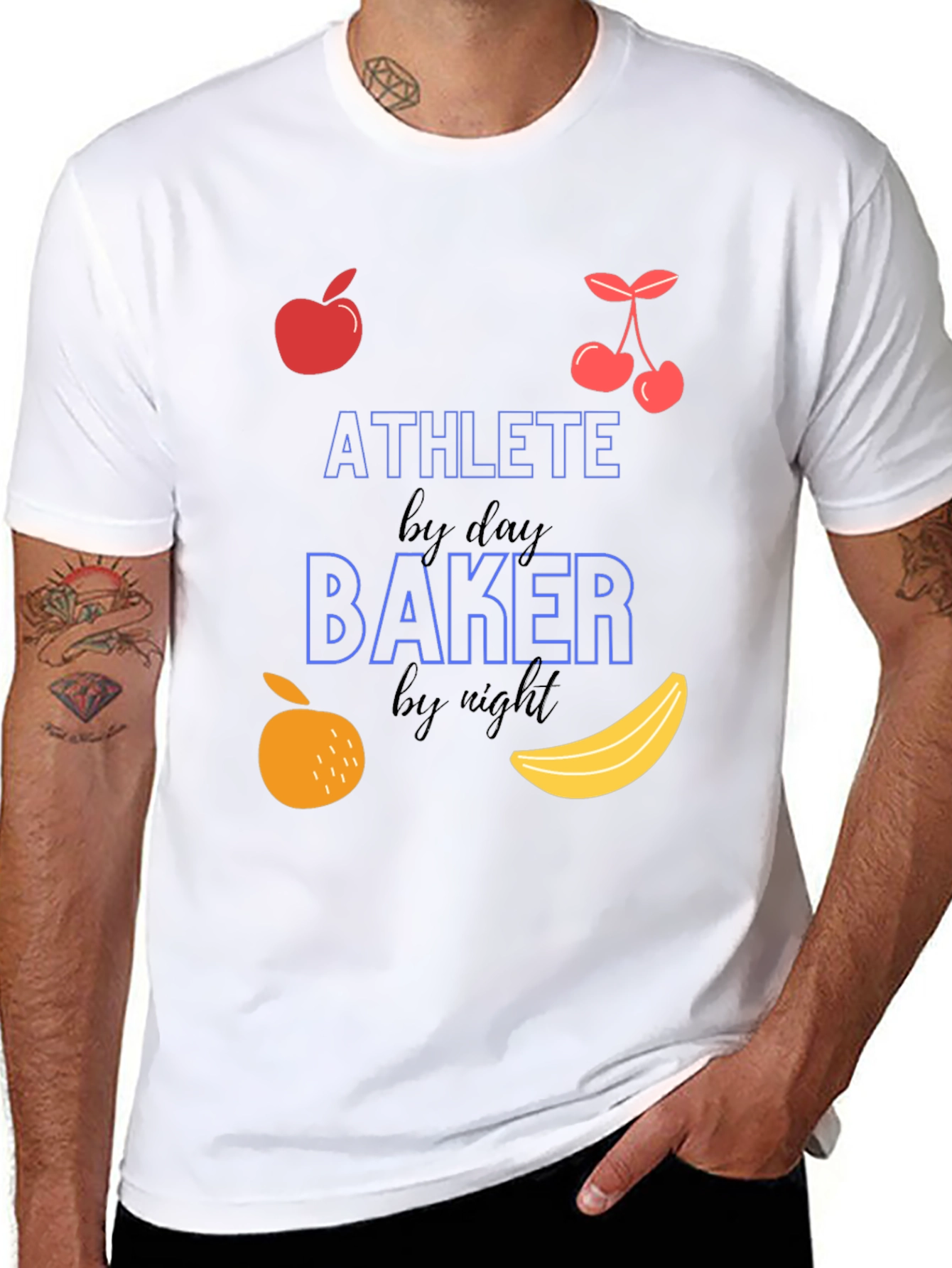 Athlete Baker T-Shirt - Funny Fitness & Baking Tee