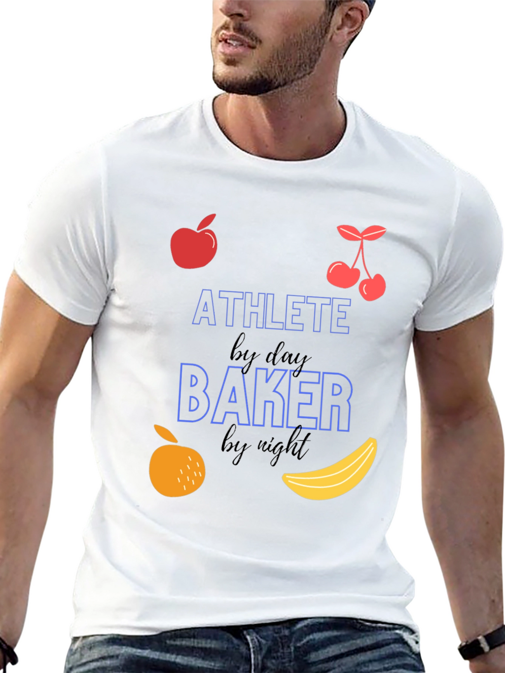 Athlete Baker T-Shirt - Funny Fitness & Baking Tee