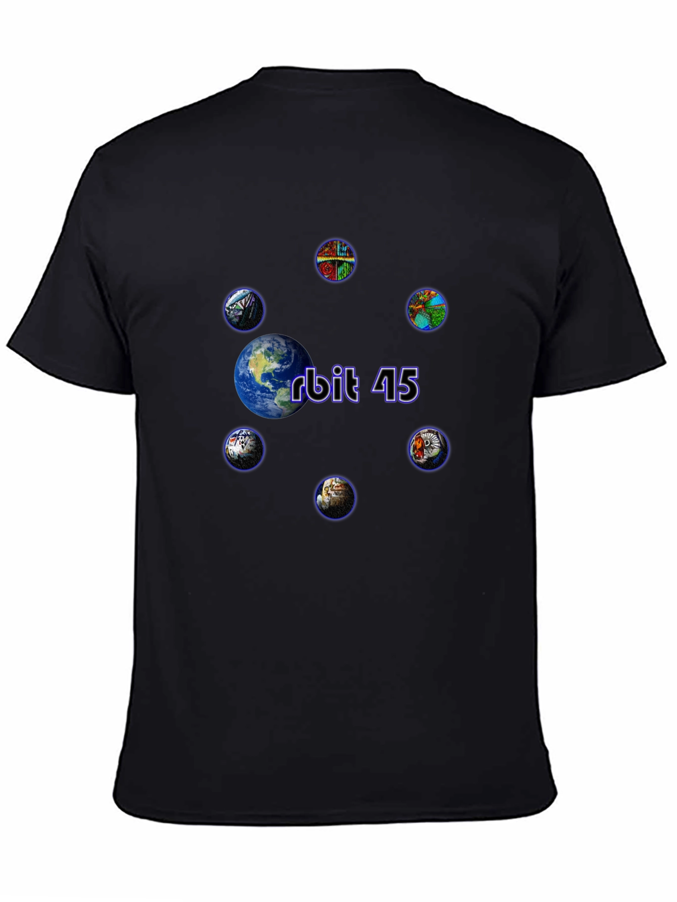 Orbit 45 Graphic Tee - Cosmic Design
