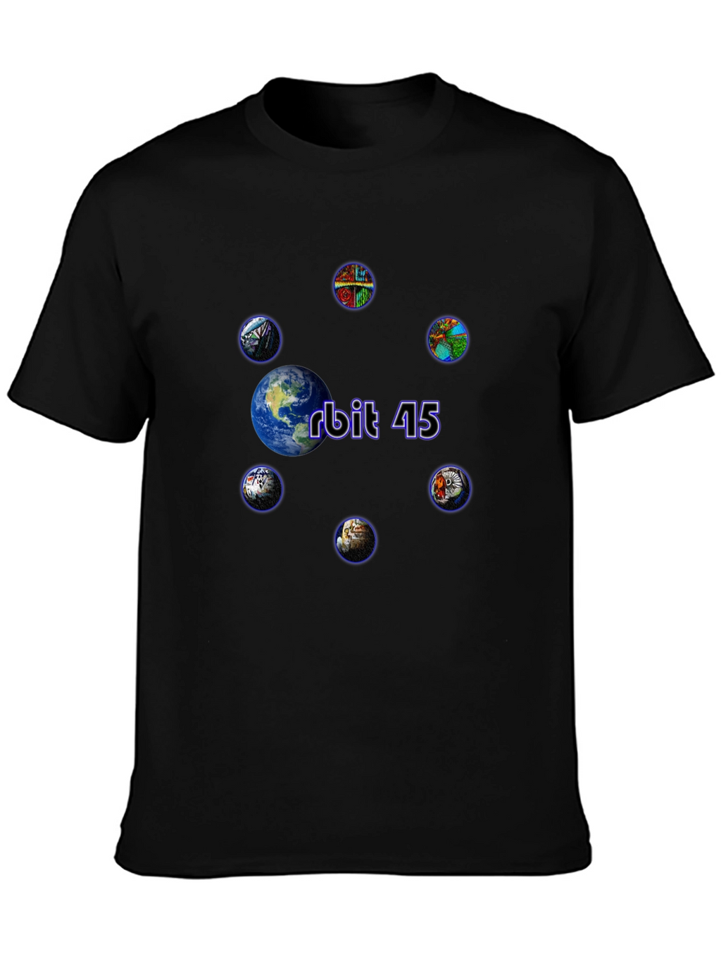 Orbit 45 Graphic Tee - Cosmic Design